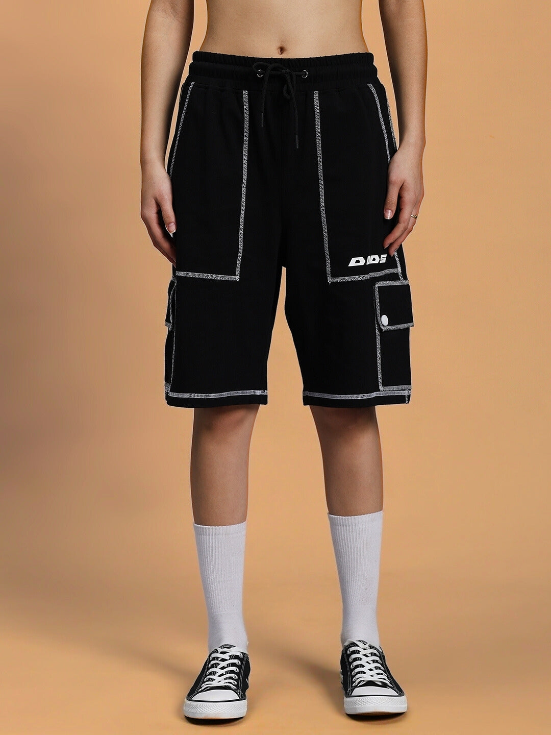 WOMEN'S DYNAMIC REGULAR FIT SHORTS (BLACK)