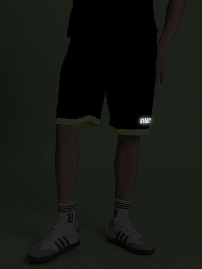 HOOKUP REFLECTOR REGULAR FIT SHORTS (BLACK)