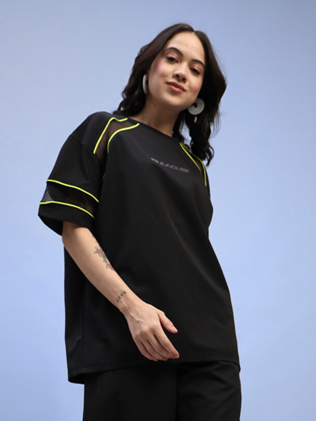 WOMEN'S SALVO REGULAR FIT T-SHIRT (BLACK)