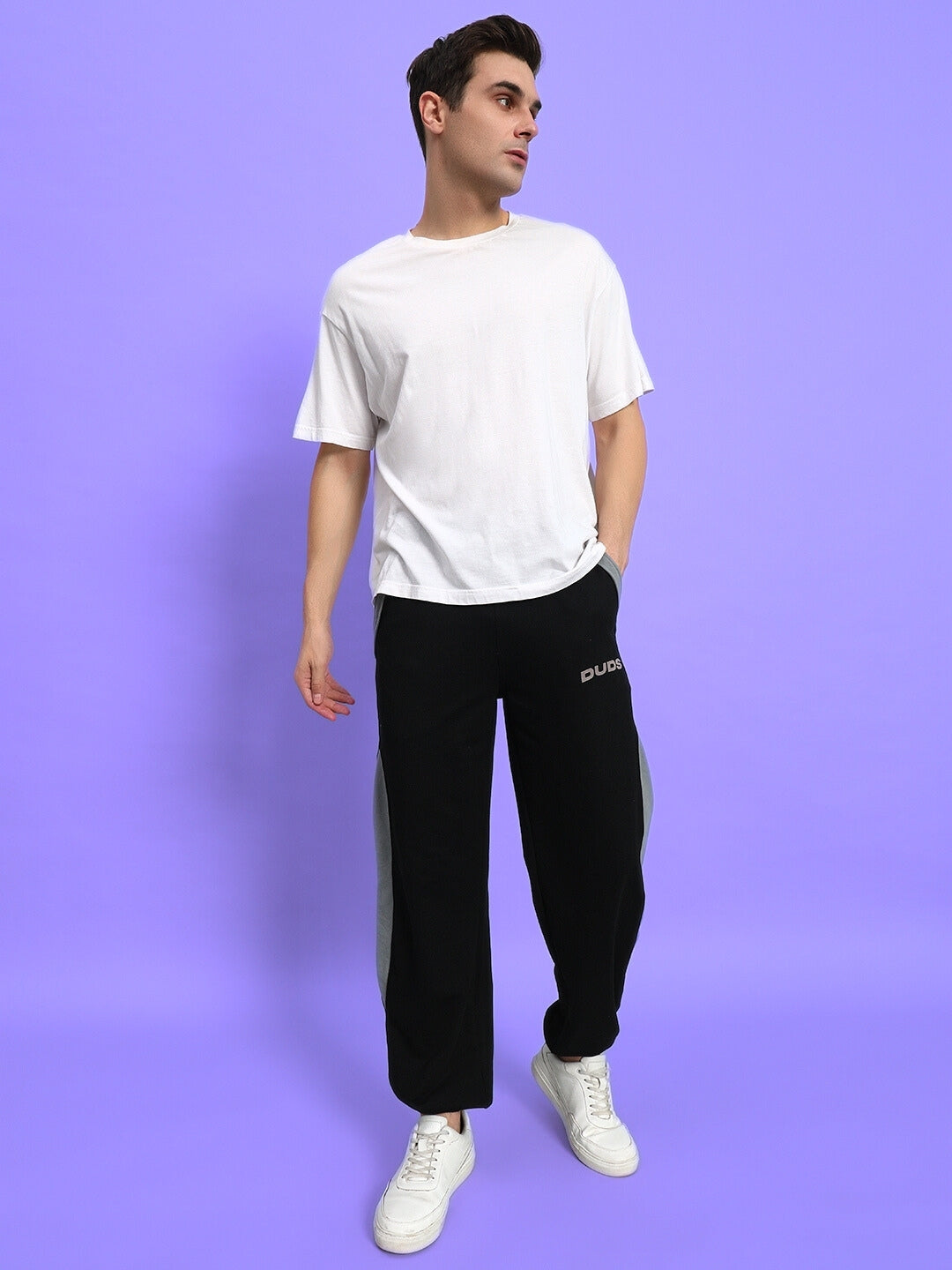 TRACKPOINT BAGGY JOGGERS (BLACK-GREY)