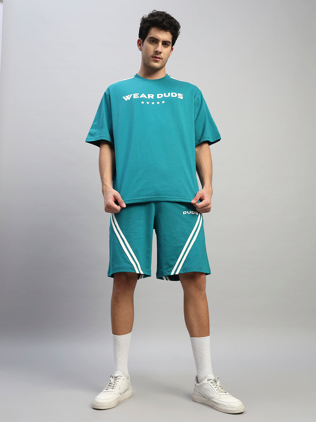 STAR JUMPER SUMMER CO-ORD SET (TEAL)