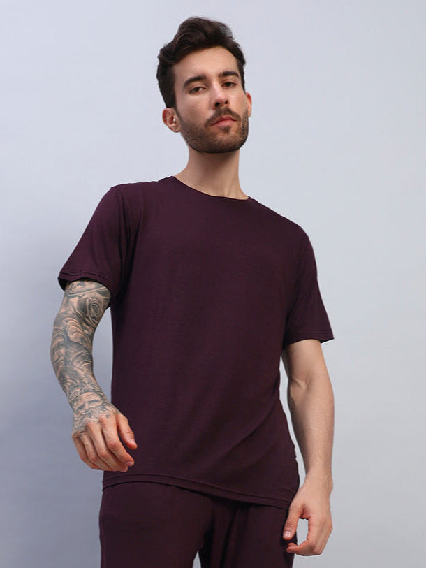 AMBLE T-SHIRT (MAROON)