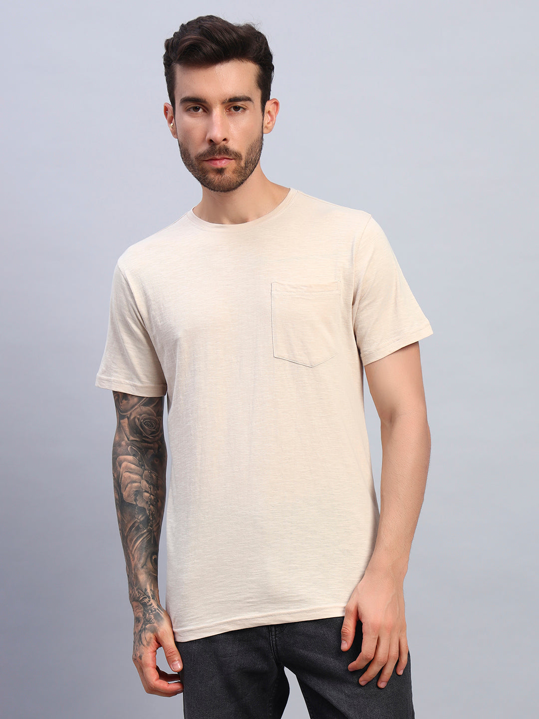 JOY REGULAR FIT T-SHIRT (BEIGE)