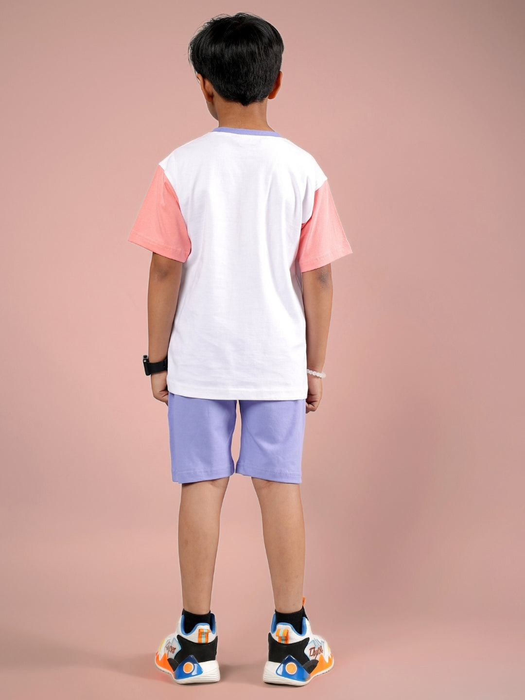 BELIEVE CO-ORD FOR BOYS & GIRLS (WHITE LAVENDER)