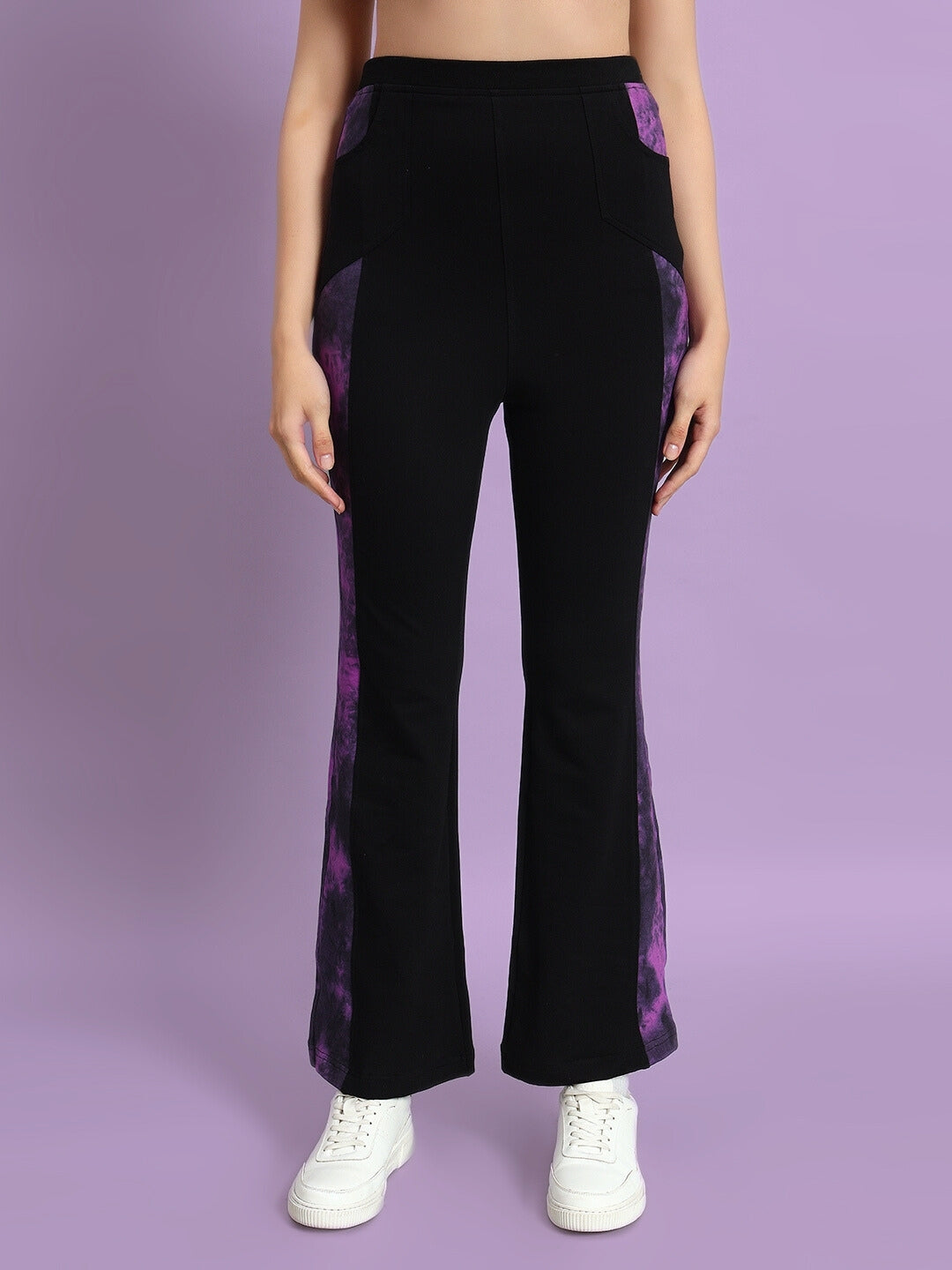 WOMEN'S VIOLA CO-ORD SET (BLACK-PURPLE)