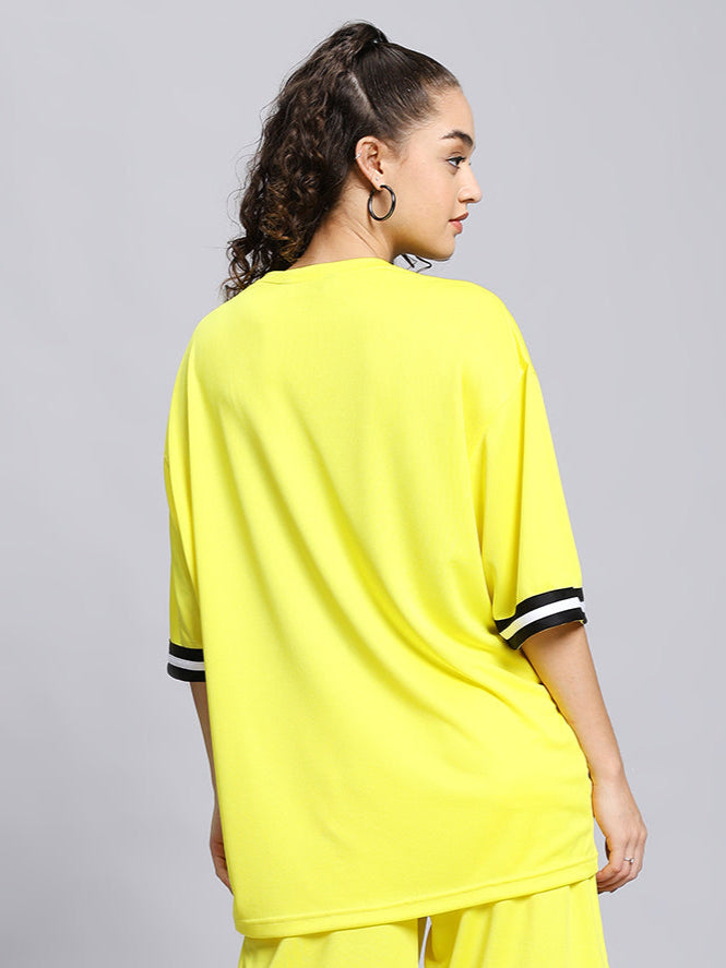 WOMEN'S VIGOR OVER-SIZED T-SHIRT (YELLOW)