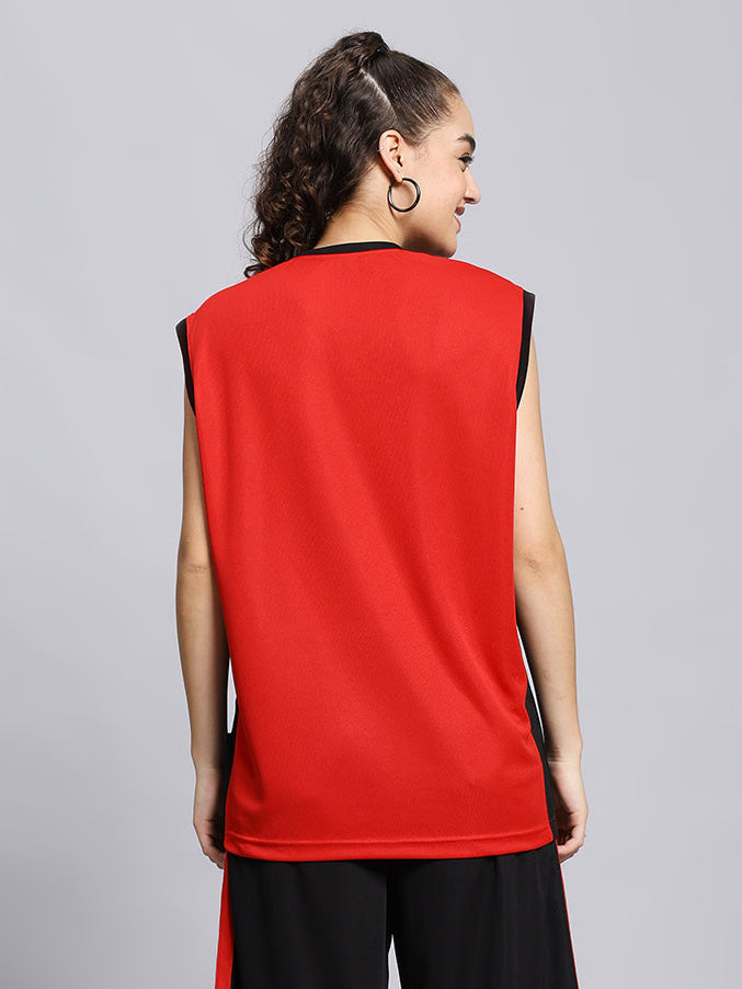 WOMEN'S PORTIA GYM T-SHIRT (RED)