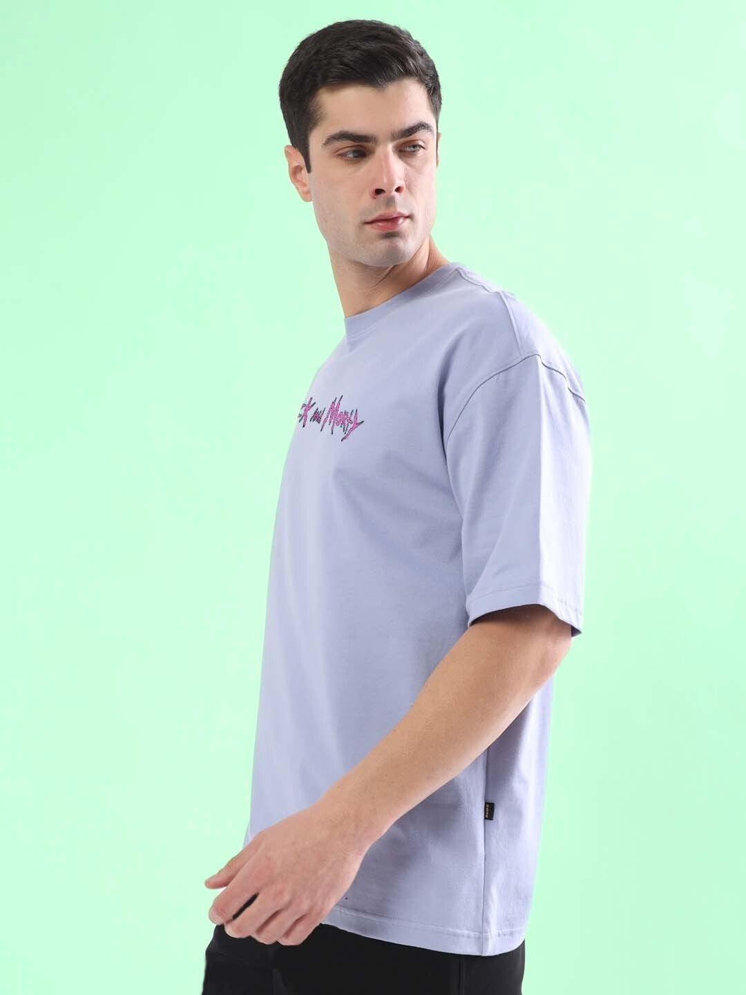 Back In Time Over-Sized T-Shirt (Lilac)