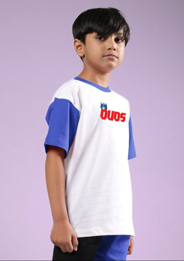 OPTIMUS PRIME T-SHIRT FOR BOYS & GIRLS (WHITE BLUE)
