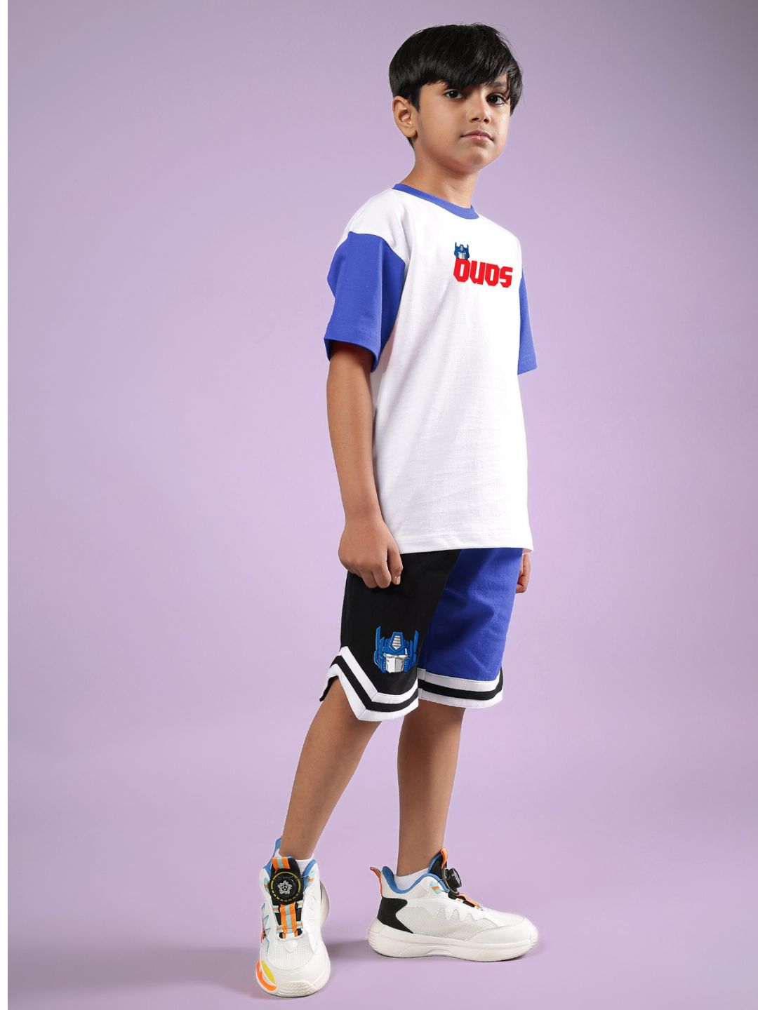 OPTIMUS PRIME CO-ORD FOR BOYS & GIRLS (WHITE BLUE)