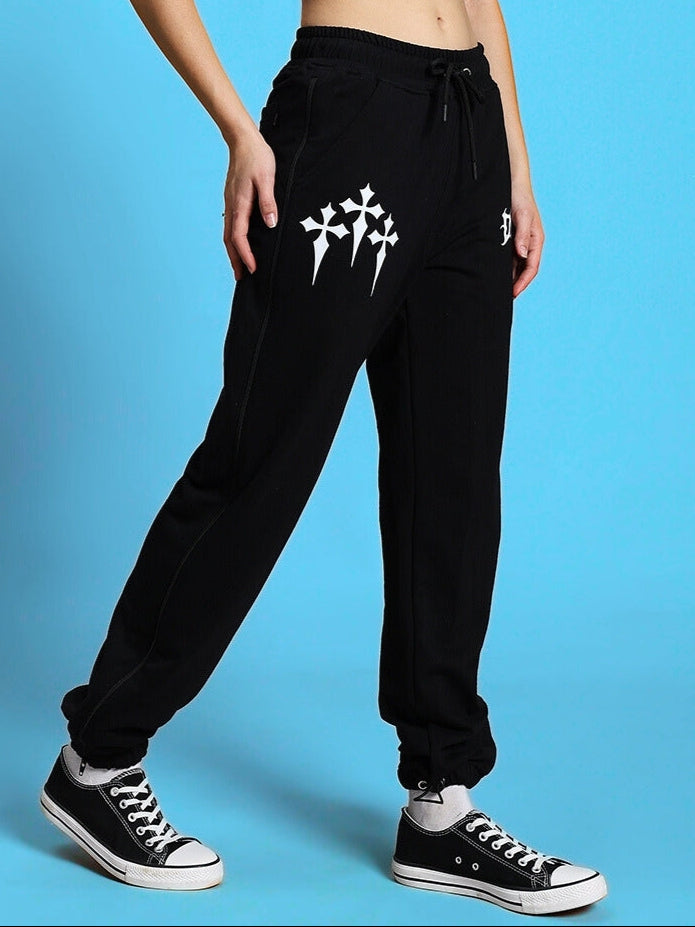 WOMEN'S ZIPPER PANEL JOGGERS (BEIGE)