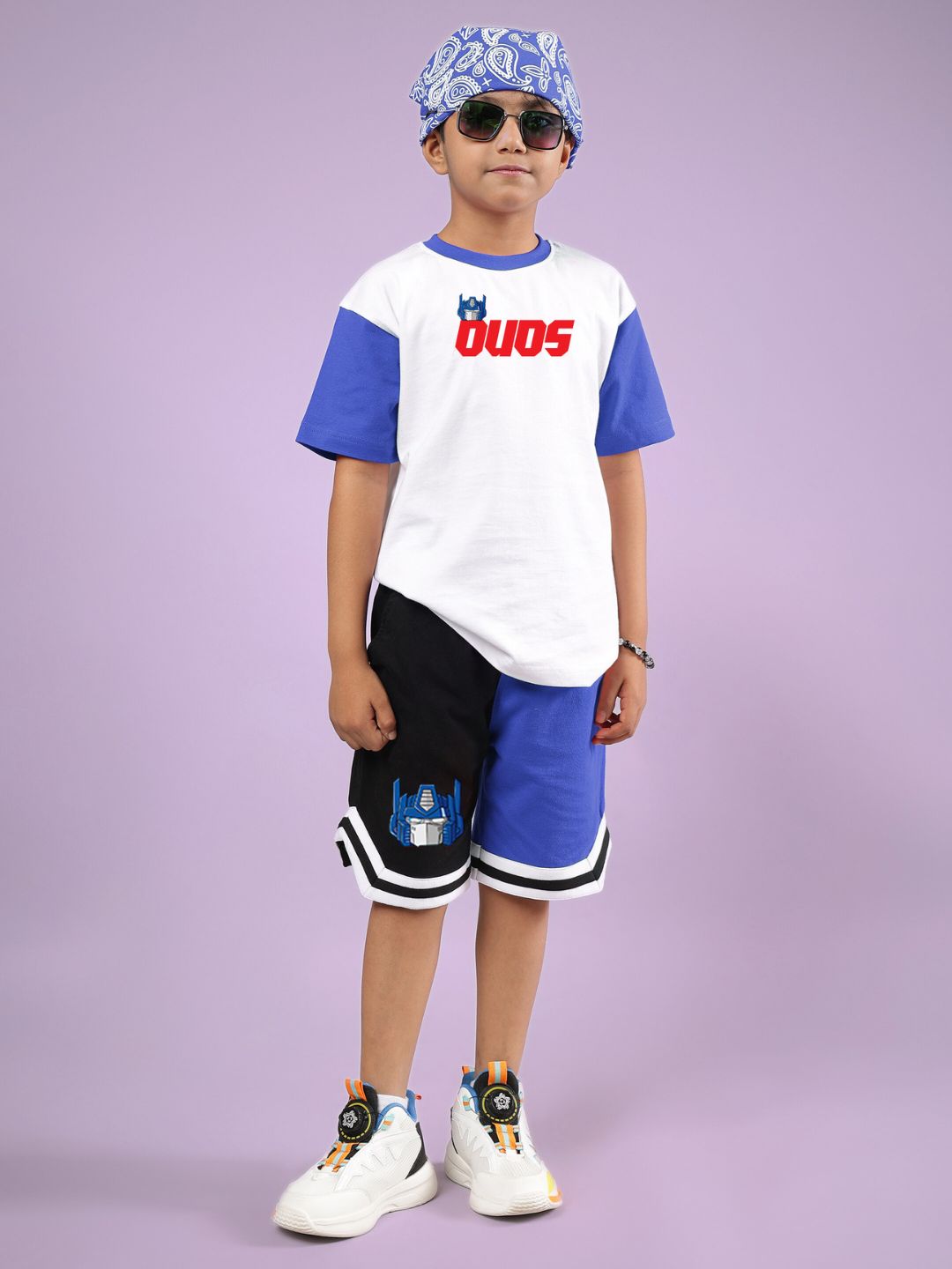 OPTIMUS PRIME T-SHIRT FOR BOYS & GIRLS (WHITE BLUE)