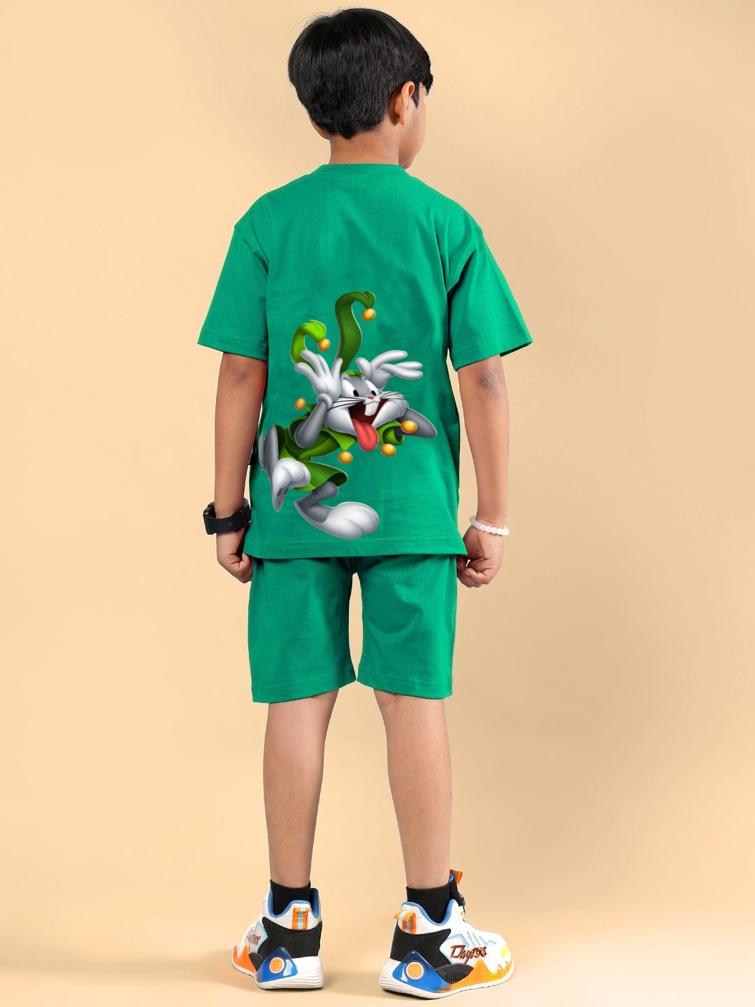 LOONEY TUNES PRINTED CO-ORD FOR BOYS & GIRLS (GREEN)