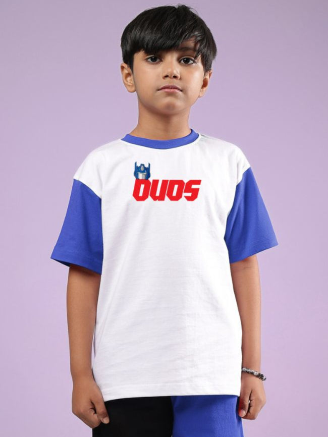 OPTIMUS PRIME T-SHIRT FOR BOYS & GIRLS (WHITE BLUE)