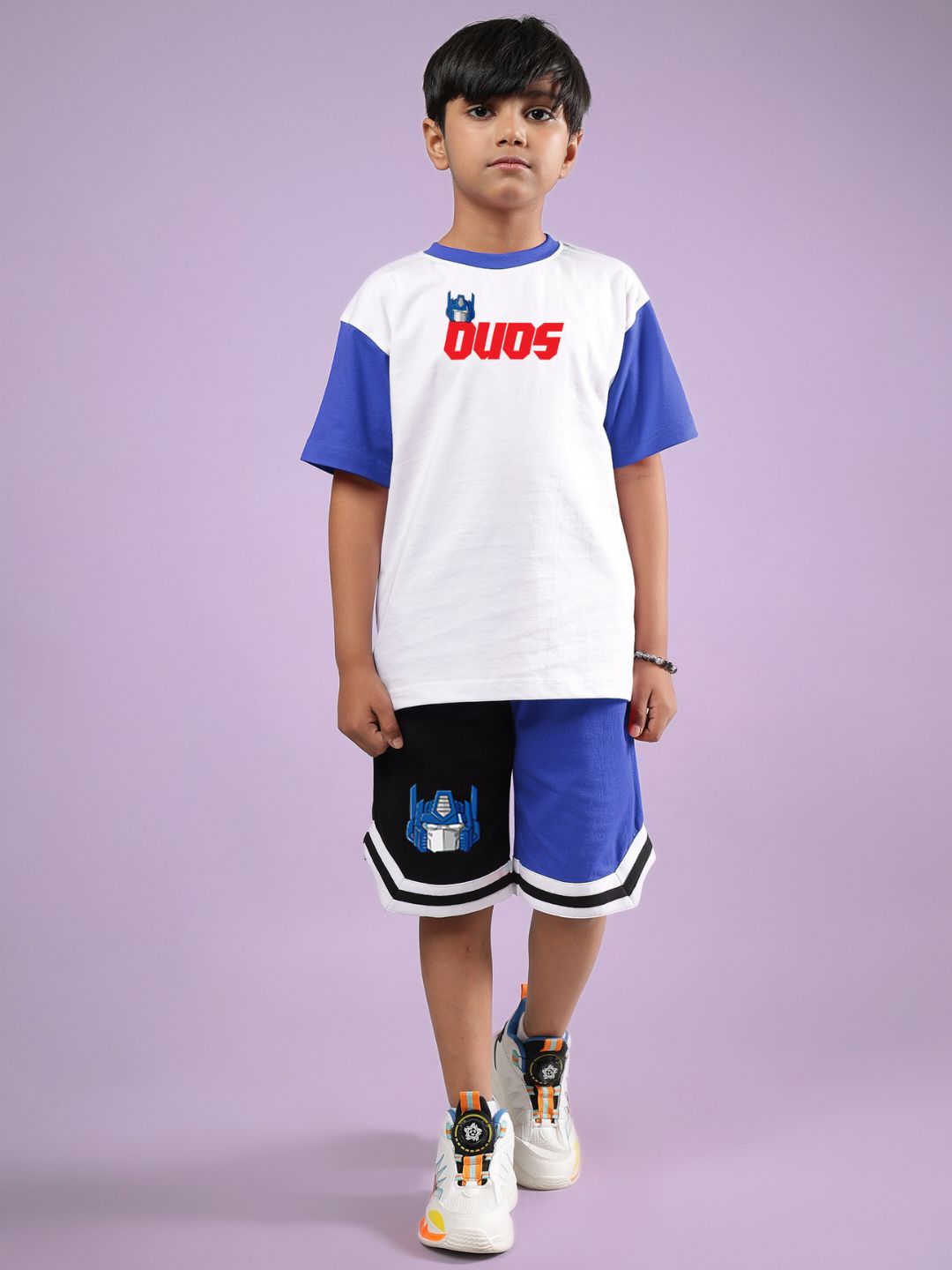 OPTIMUS PRIME T-SHIRT FOR BOYS & GIRLS (WHITE BLUE)