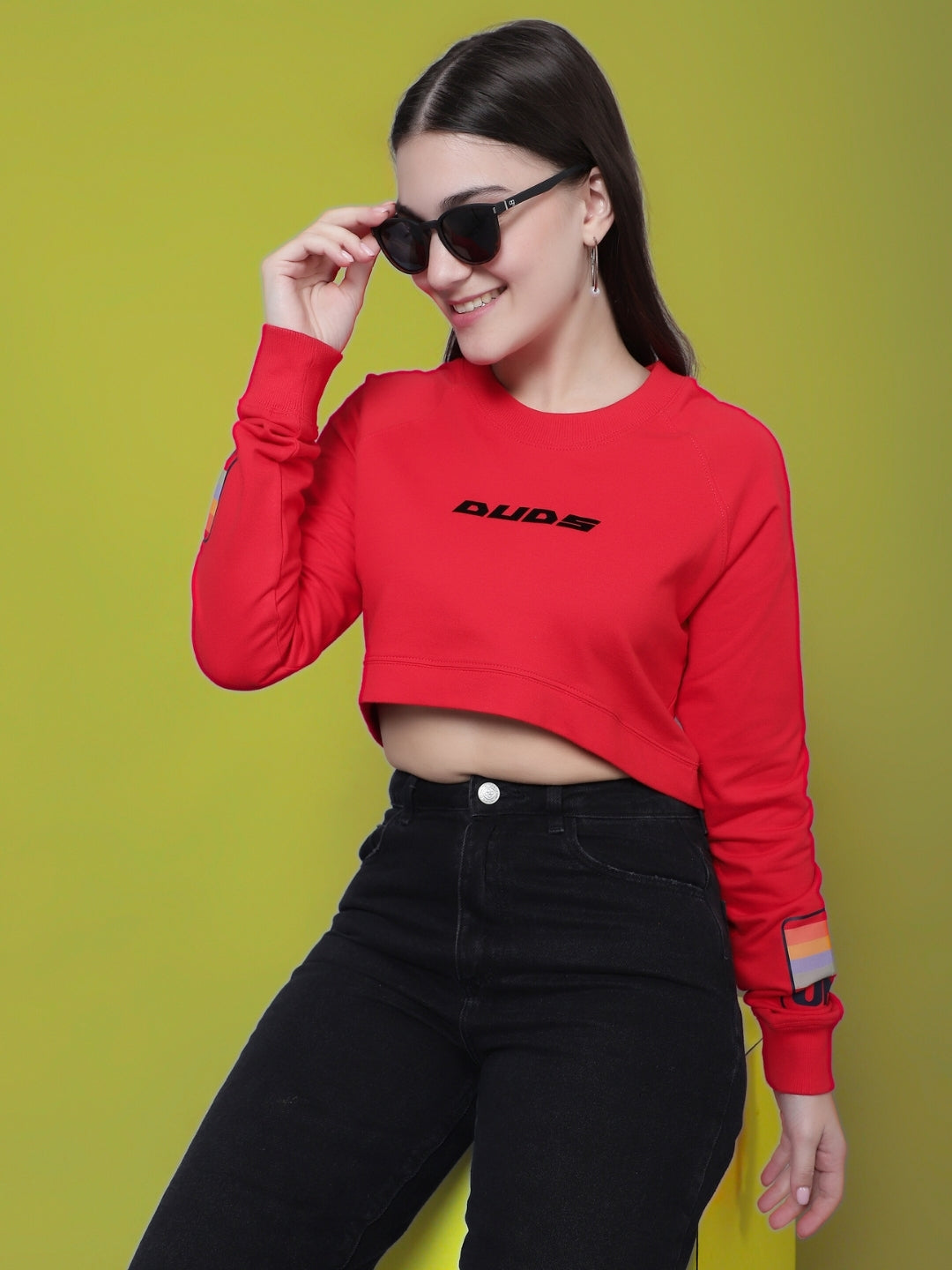 WOMEN'S UNO DUDS CROP-TOP (RED)