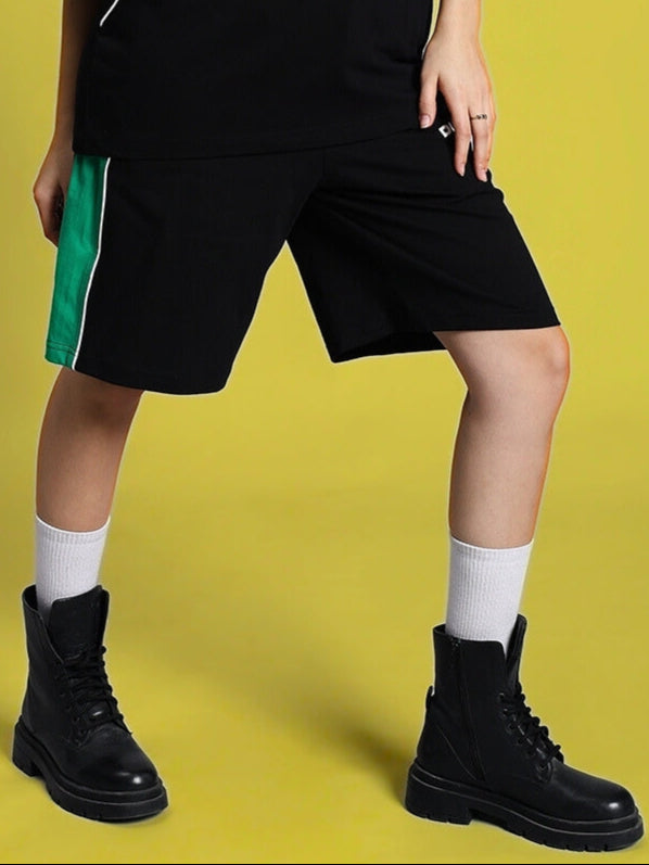 WOMEN'S METEORIC SUMMER CO-ORD SET (BLACK)