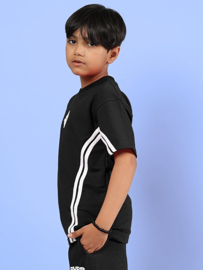 OUTLOOK T-SHIRT FOR BOYS & GIRLS (BLACK)