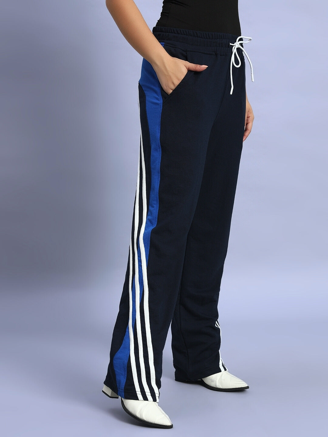 WOMEN'S TANGLE RELAXED-FIT JOGGERS (NAVY BLUE)