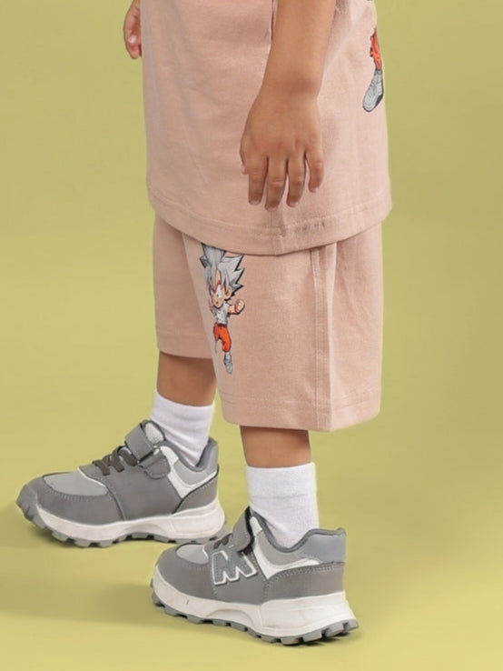 GOHAN SHORTS FOR BOYS & GIRLS (BEIGE)