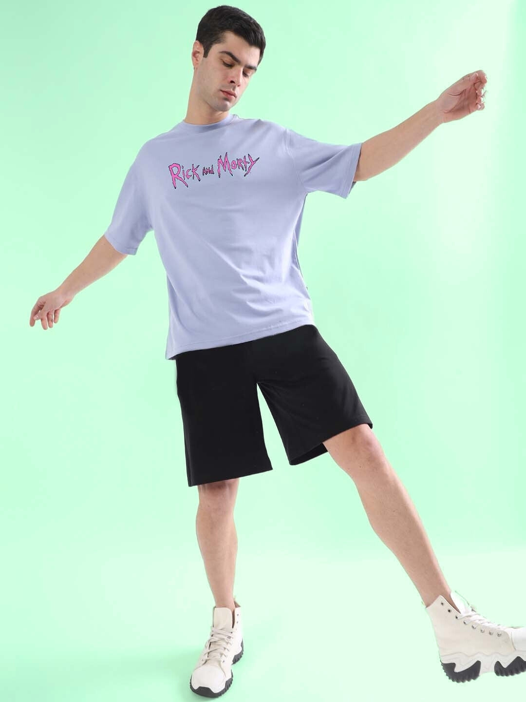 Back In Time Over-Sized T-Shirt (Lilac)