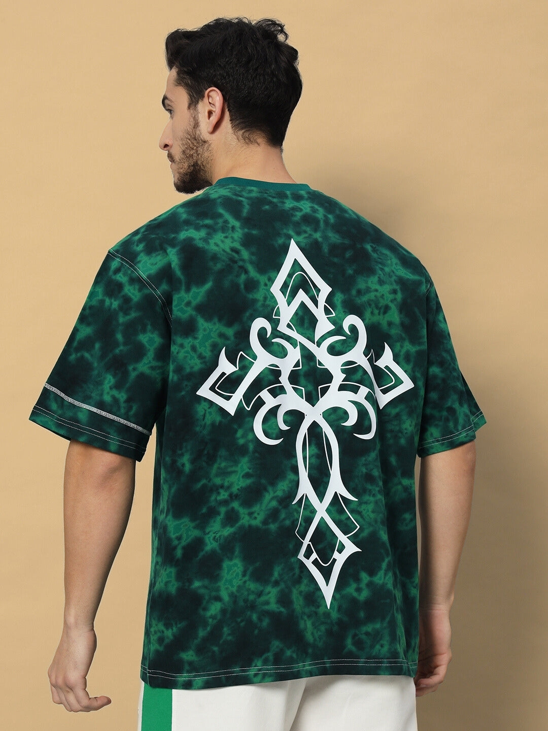 Iconic Tie-Dye Over-Sized T-Shirt (Green)