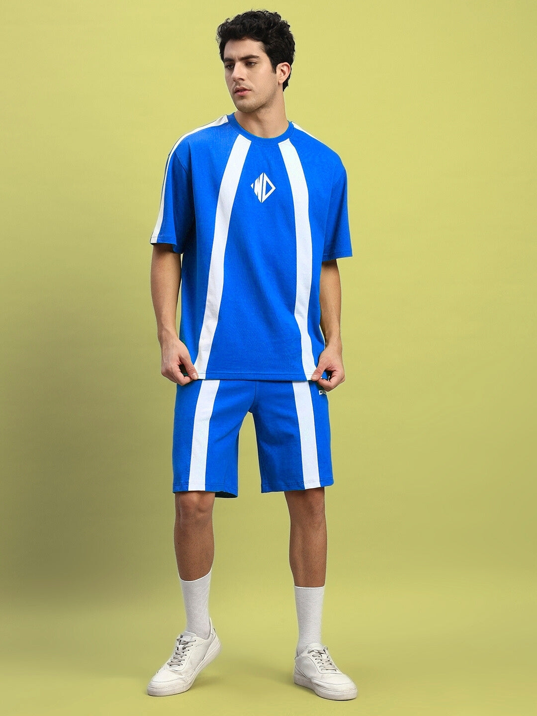 WIDELINE SUMMER CO-ORD SET (ROYAL BLUE)
