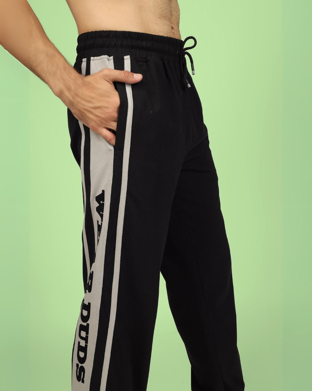 DUDS HD CONTRAST PANEL JOGGERS (BLACK GREY)