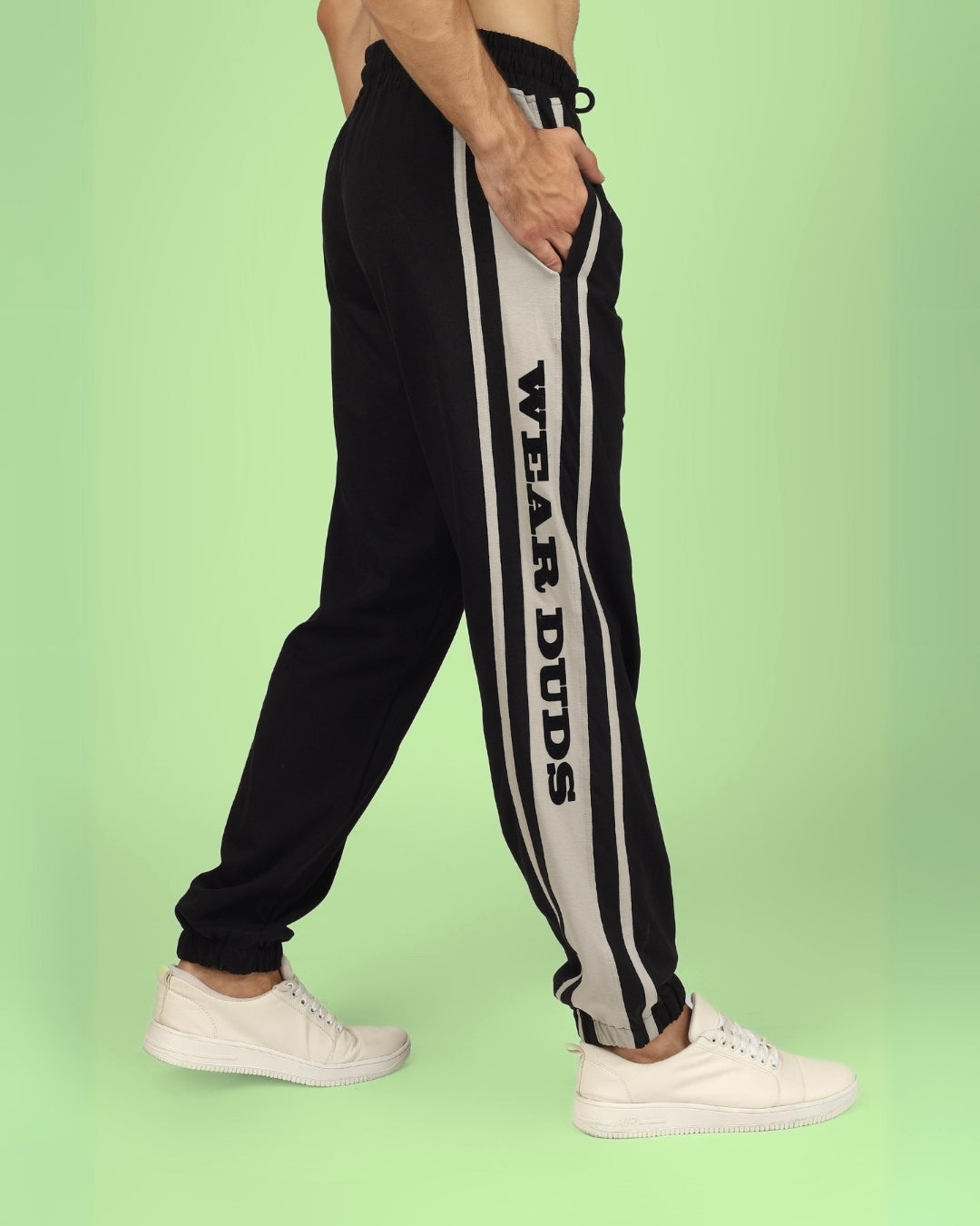 DUDS HD CONTRAST PANEL JOGGERS (BLACK GREY)