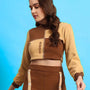 WOMEN'S AURORA CO-ORD SET (BEIGE-BROWN)