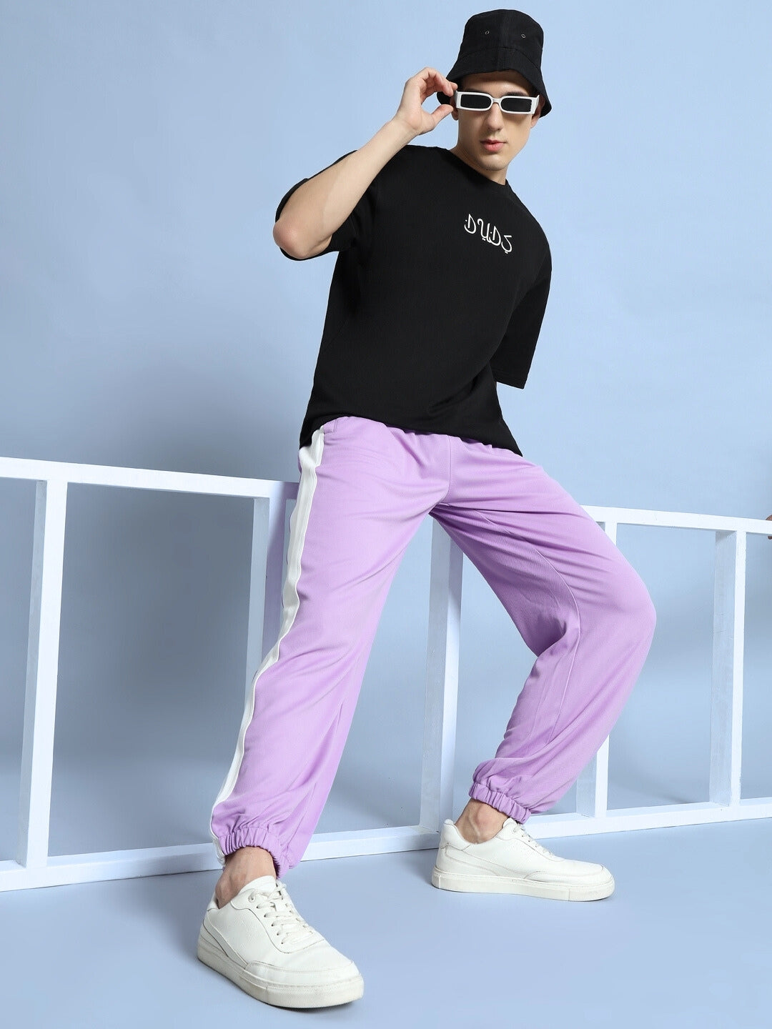 EUPHORIA JOGGERS (LAVENDER-WHITE)