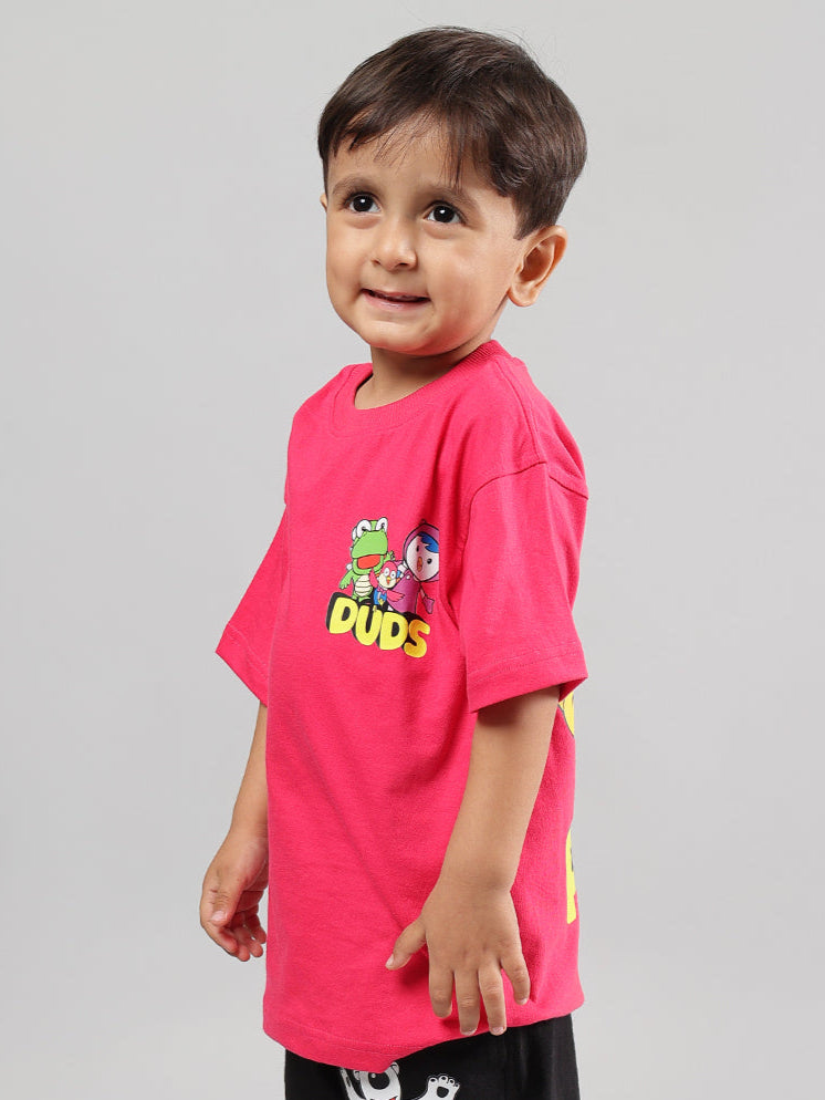 PORORO OVERSIZED T-SHIRT FOR BOYS & GIRLS (PINK)