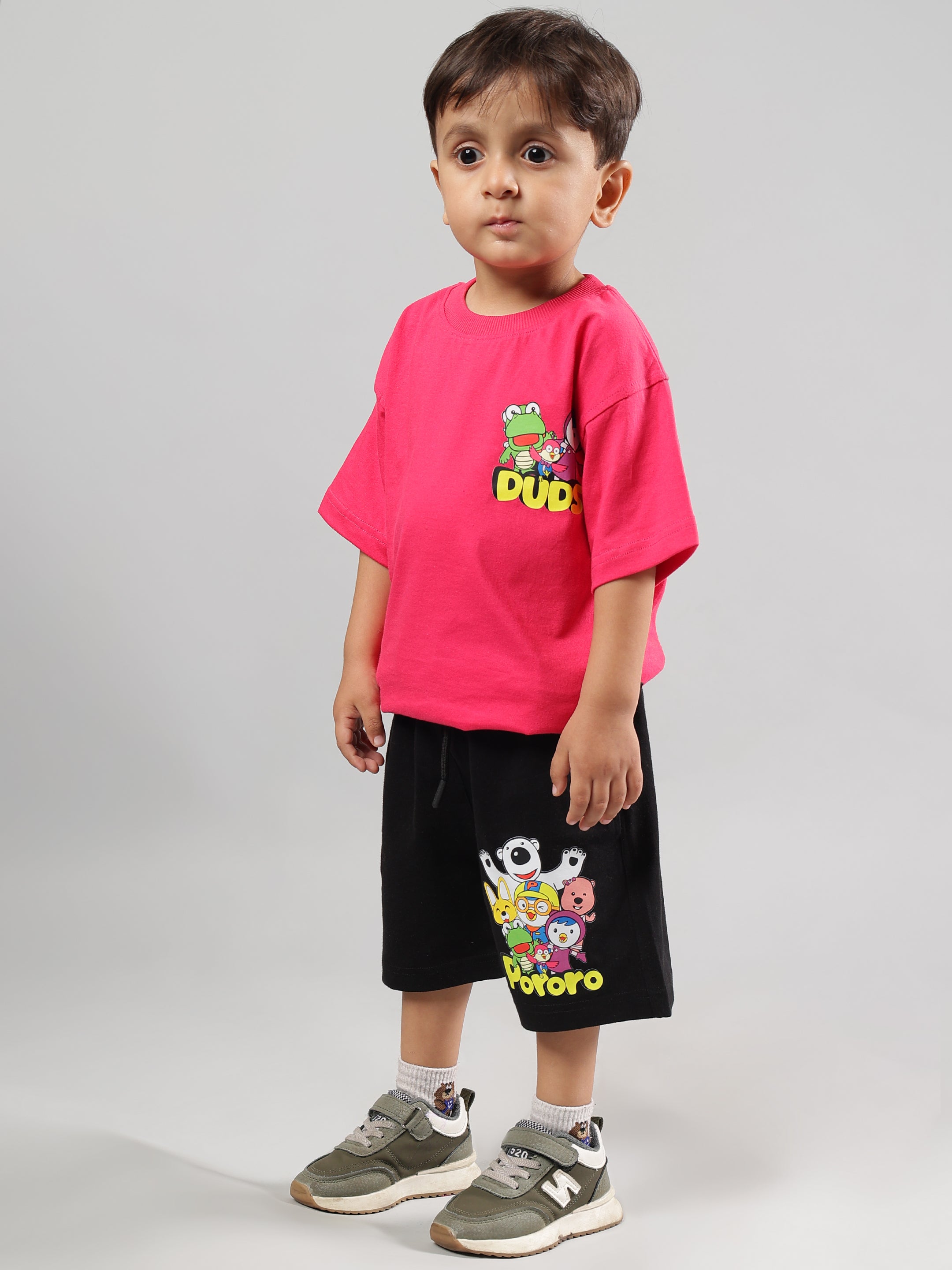 PORORO OVERSIZED T-SHIRT FOR BOYS & GIRLS (PINK)