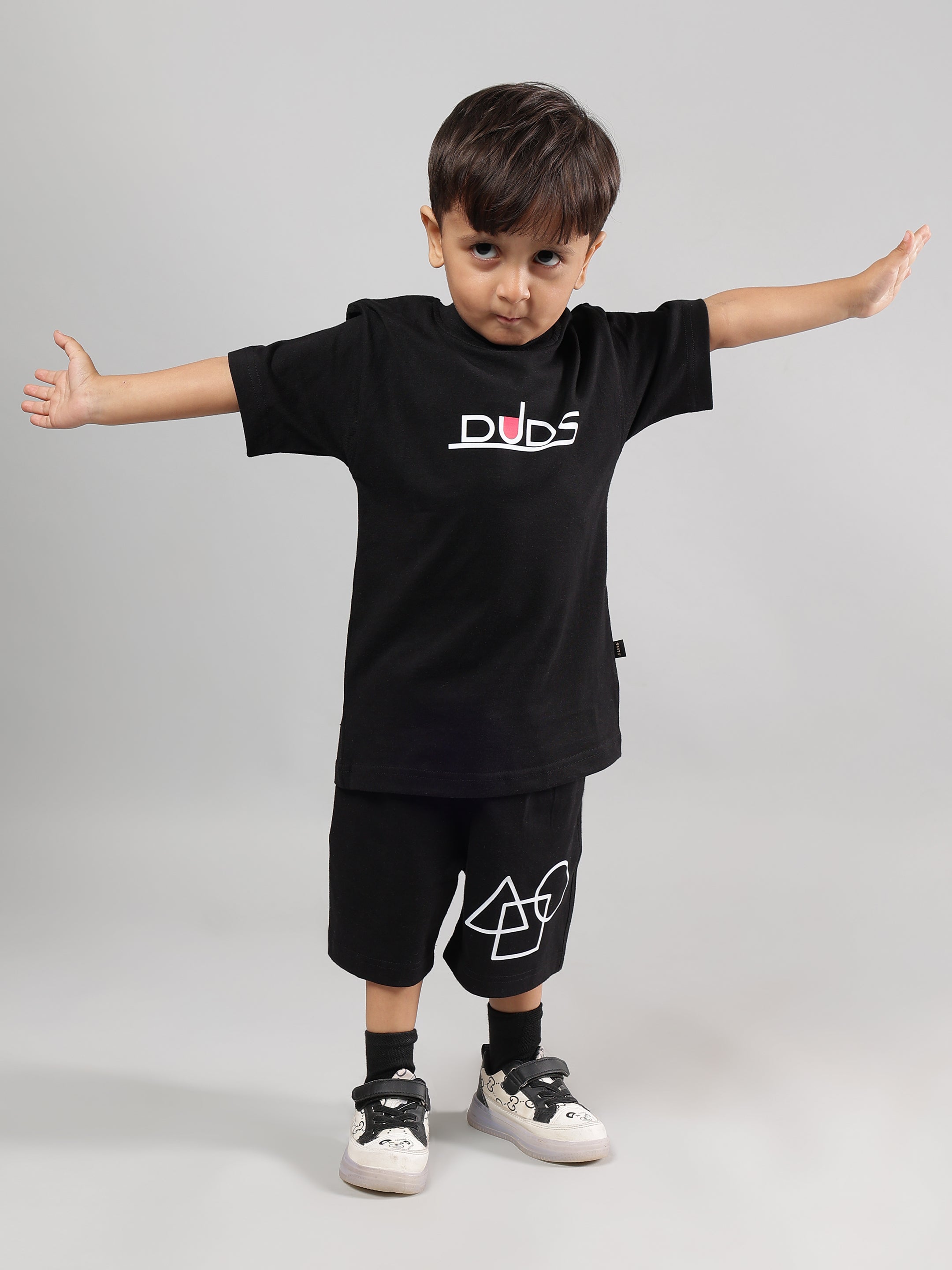 SQUID BATTLE T-SHIRT FOR BOYS & GIRLS (BLACK)