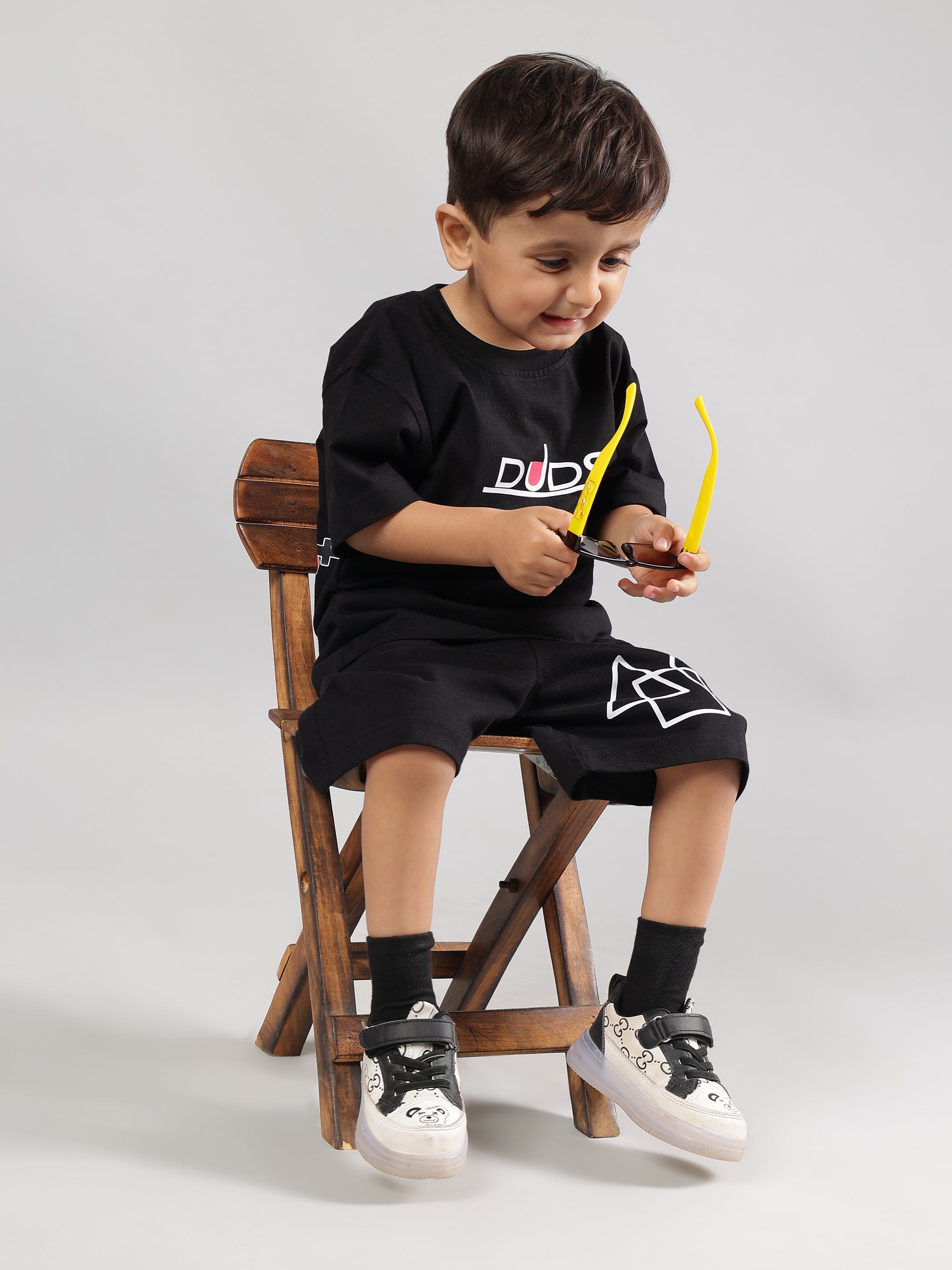 SQUID BATTLE T-SHIRT FOR BOYS & GIRLS (BLACK)