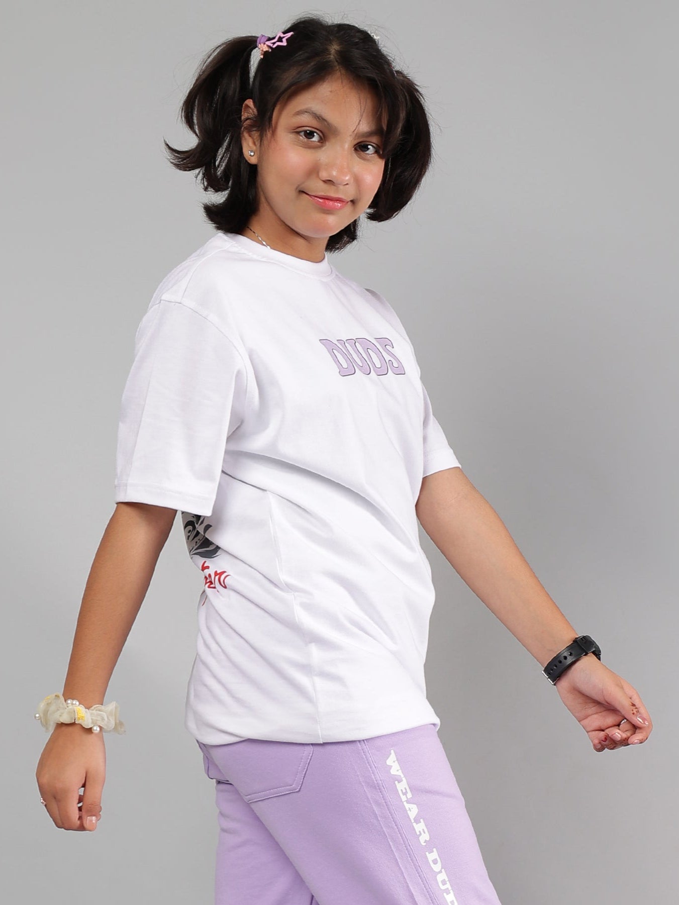 KNIGHT RYDER T-SHIRT FOR BOYS & GIRLS (WHITE)