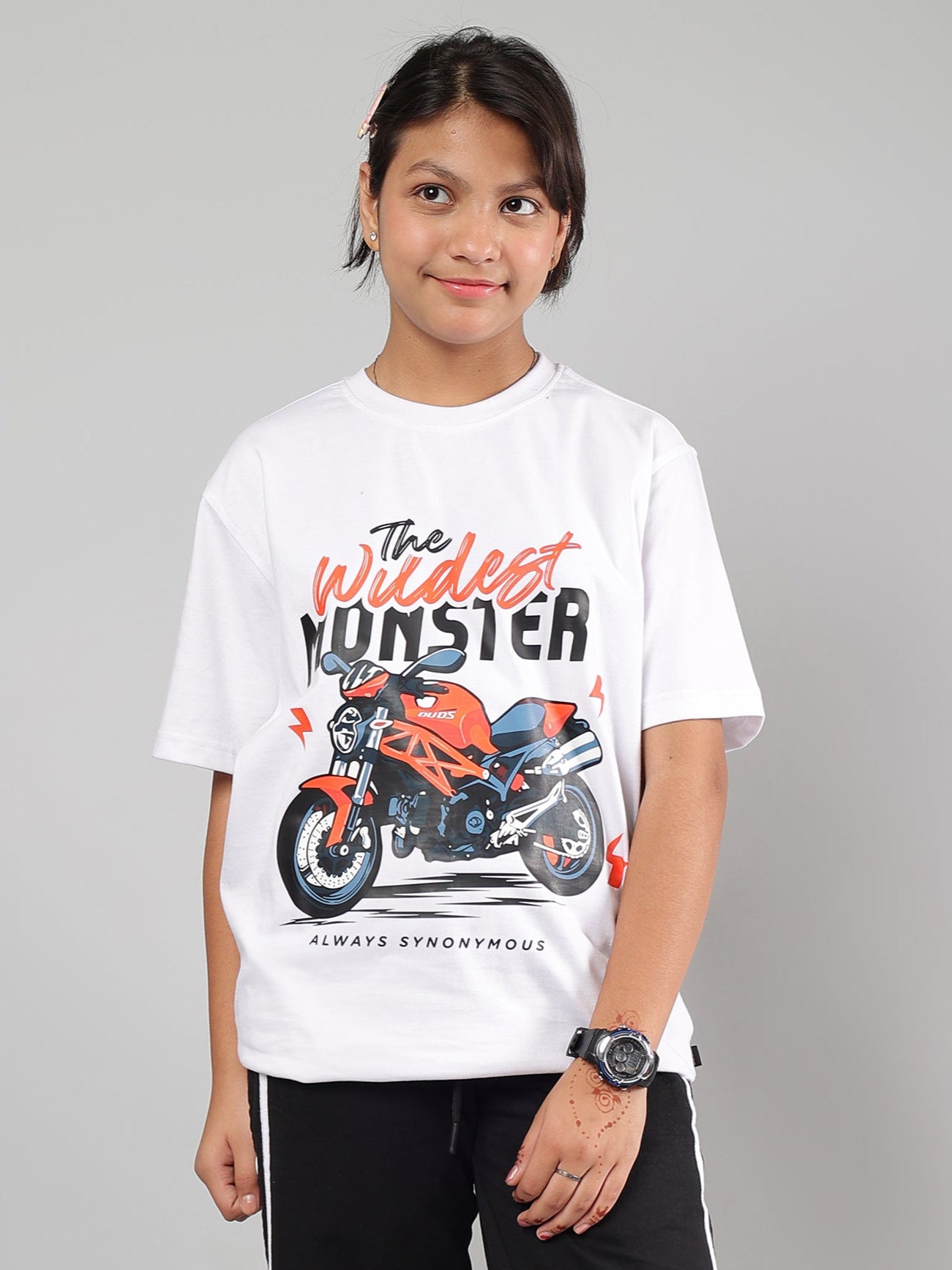 GIXXER T-SHIRT FOR BOYS & GIRLS (WHITE)