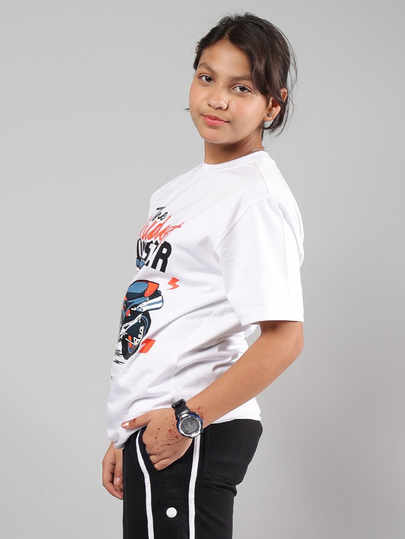 GIXXER T-SHIRT FOR BOYS & GIRLS (WHITE)