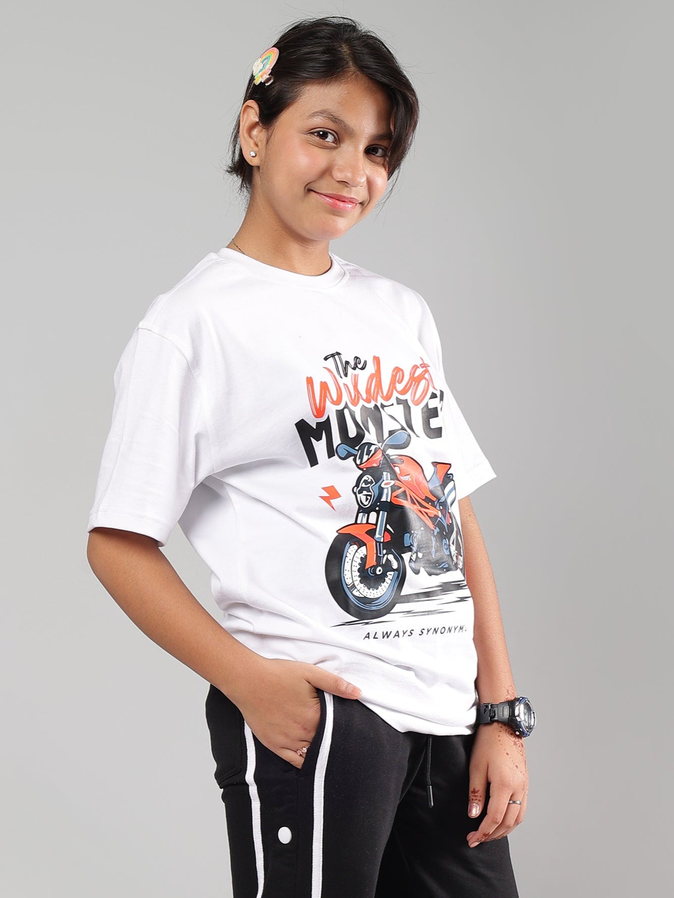 GIXXER T-SHIRT FOR BOYS & GIRLS (WHITE)