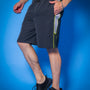 Boomer Shorts (Dark Grey With Neon Green Piping)