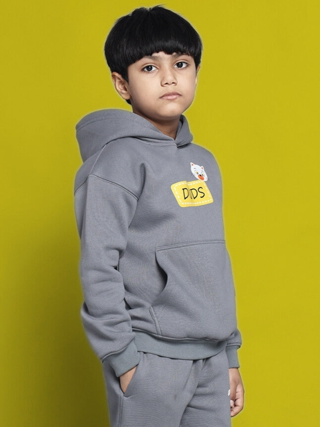 TABBY OVERSIZED HOODIE FOR BOYS & GIRLS (GREY)