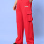 JESS 5 POCKET RELAXED FIT JOGGERS (RED)