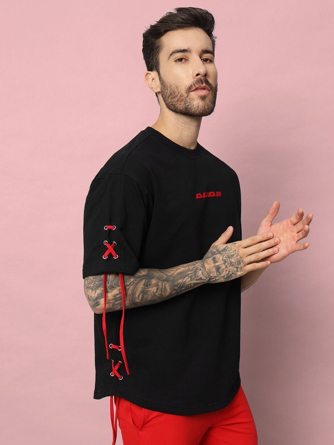 BOWLINE OVER-SIZED T-SHIRT (BLACK)