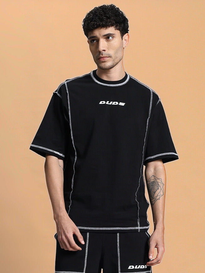 DYNAMIC OVER-SIZED CLASSIC T-SHIRT (BLACK)