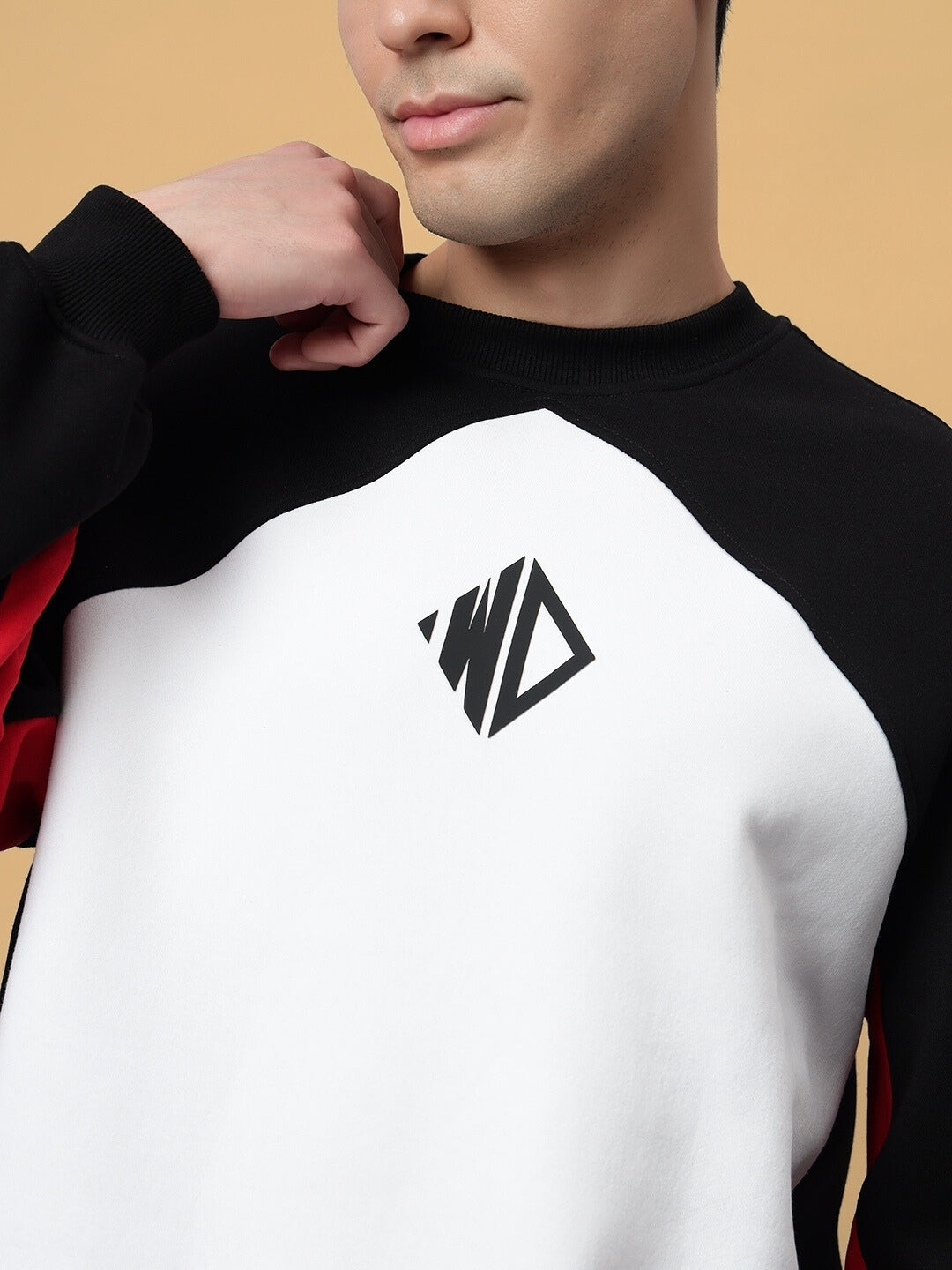 WD FERVID COLORBLOCK SWEATSHIRT (BLACK)
