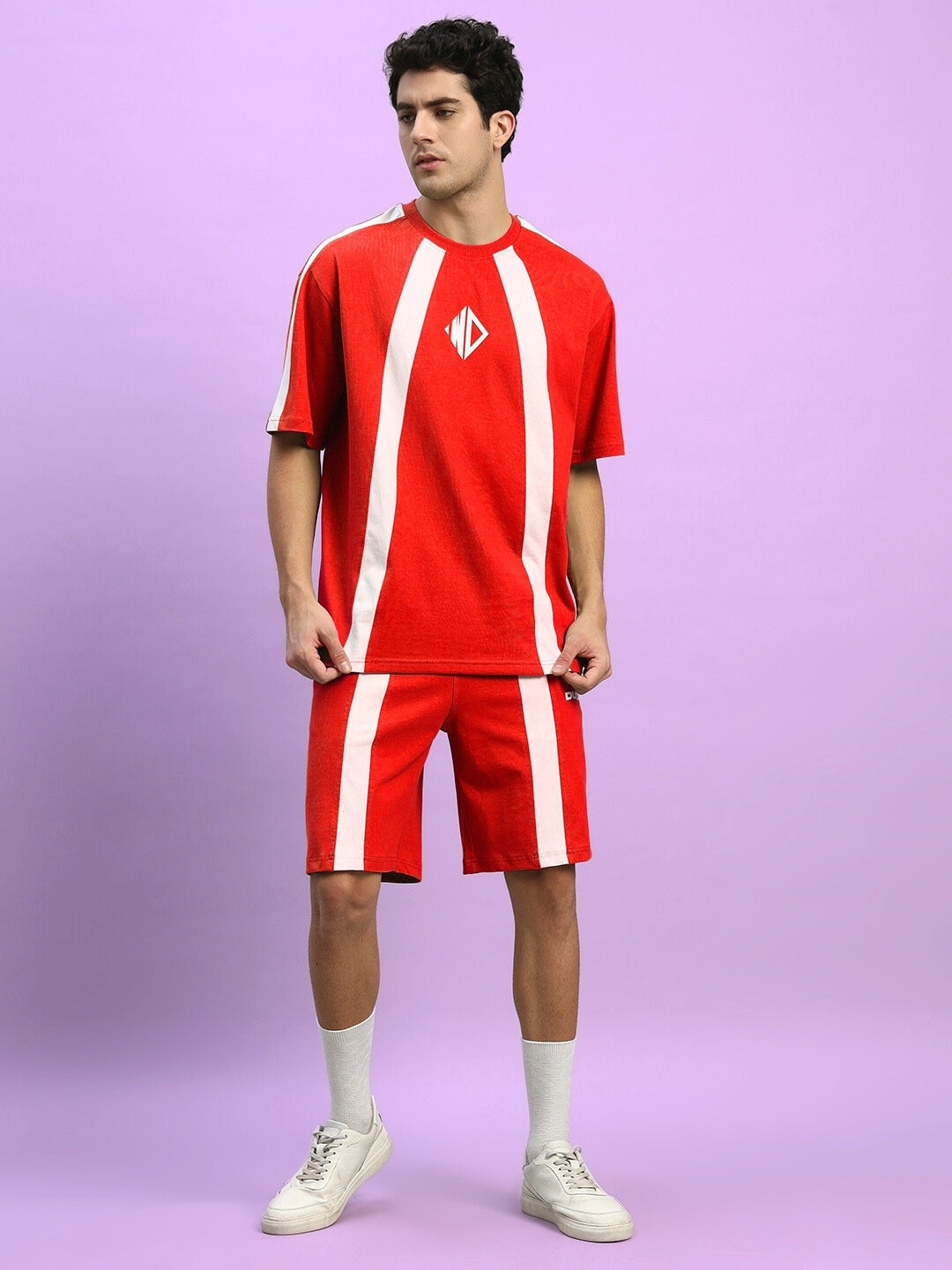 WIDELINE SUMMER CO-ORD SET (RED)