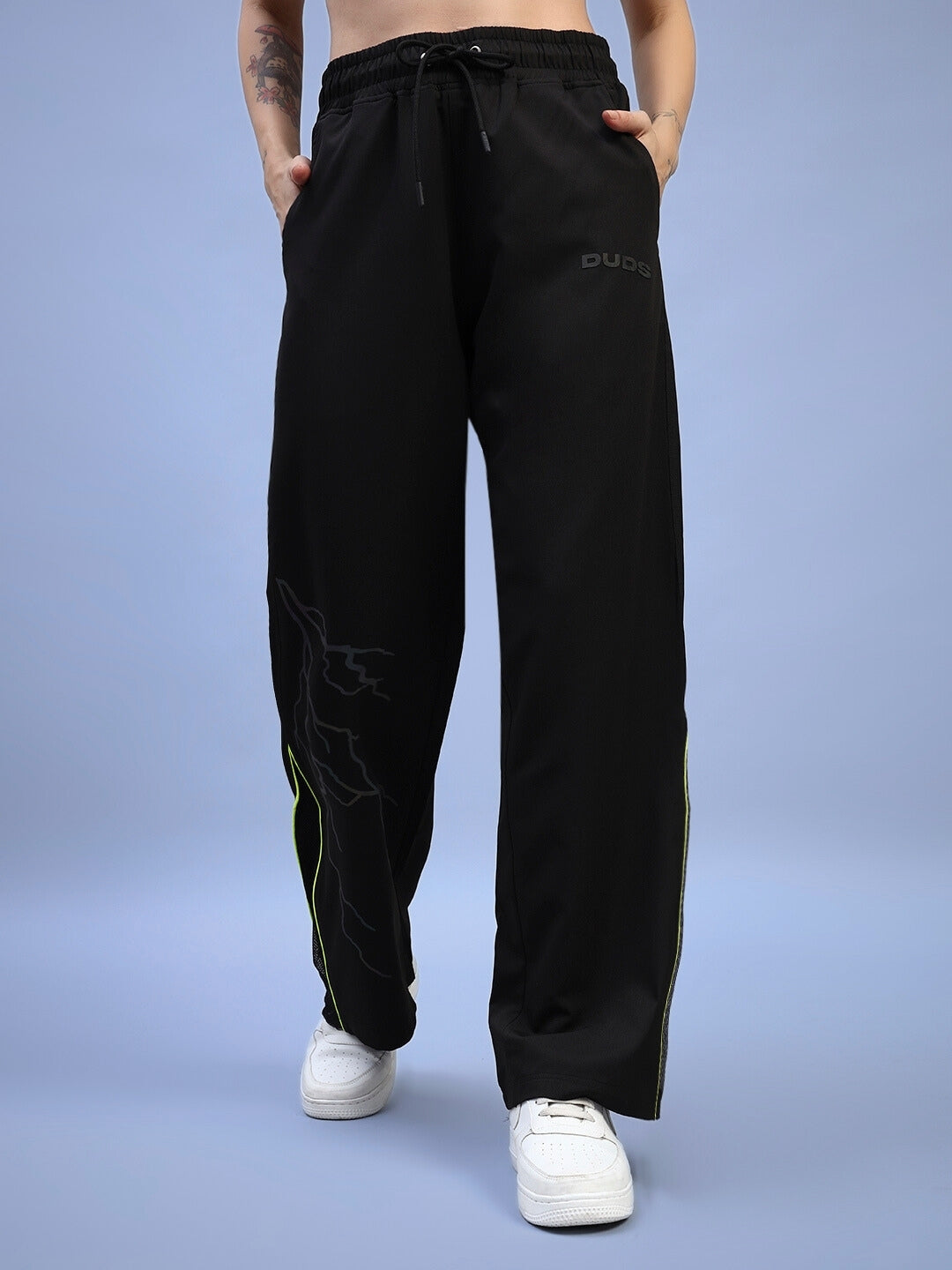 WOMEN'S SALVO RELAXED-FIT JOGGERS (BLACK)