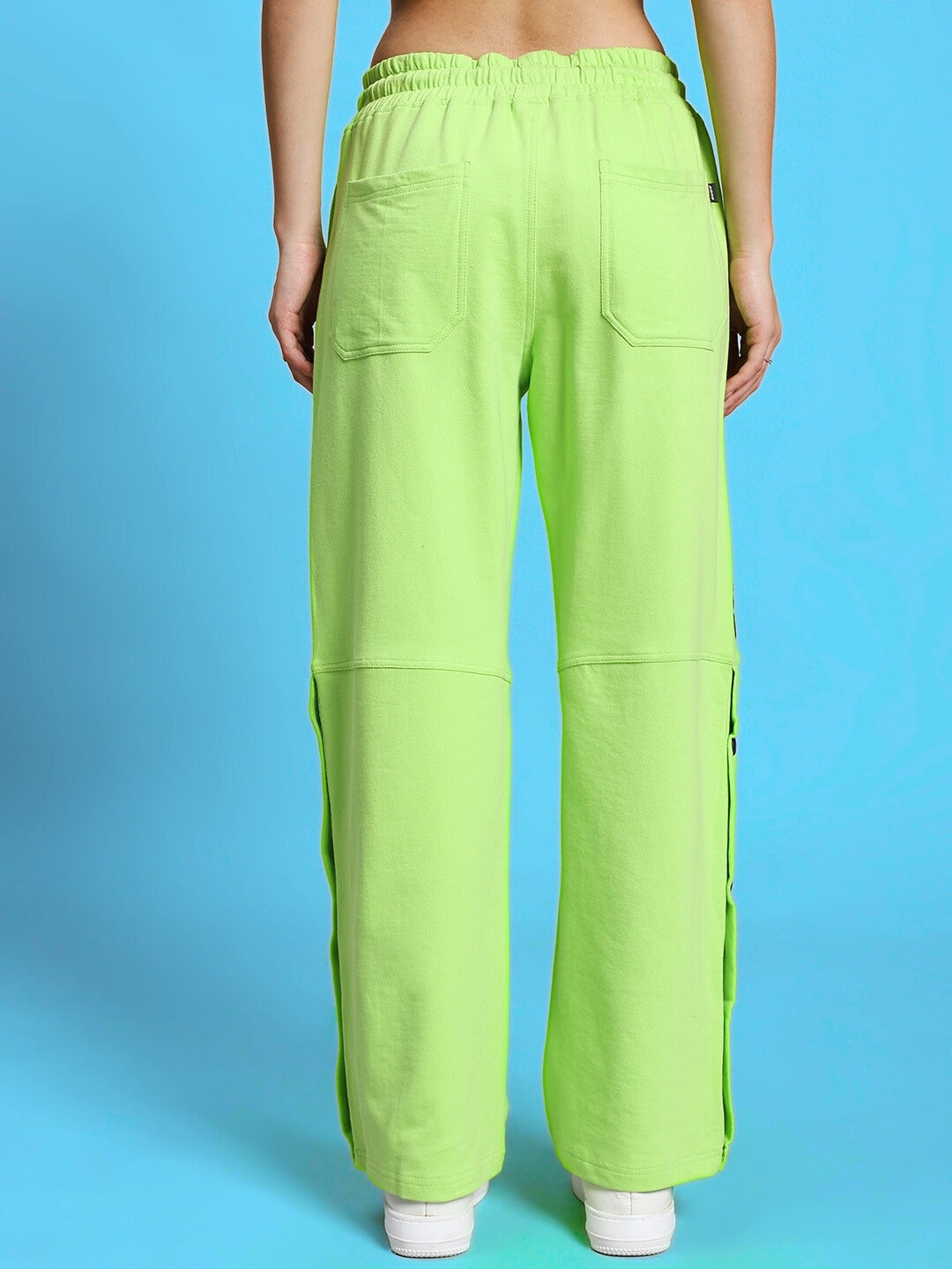 WOMEN'S RACER JOGGERS (NEON GREEN)