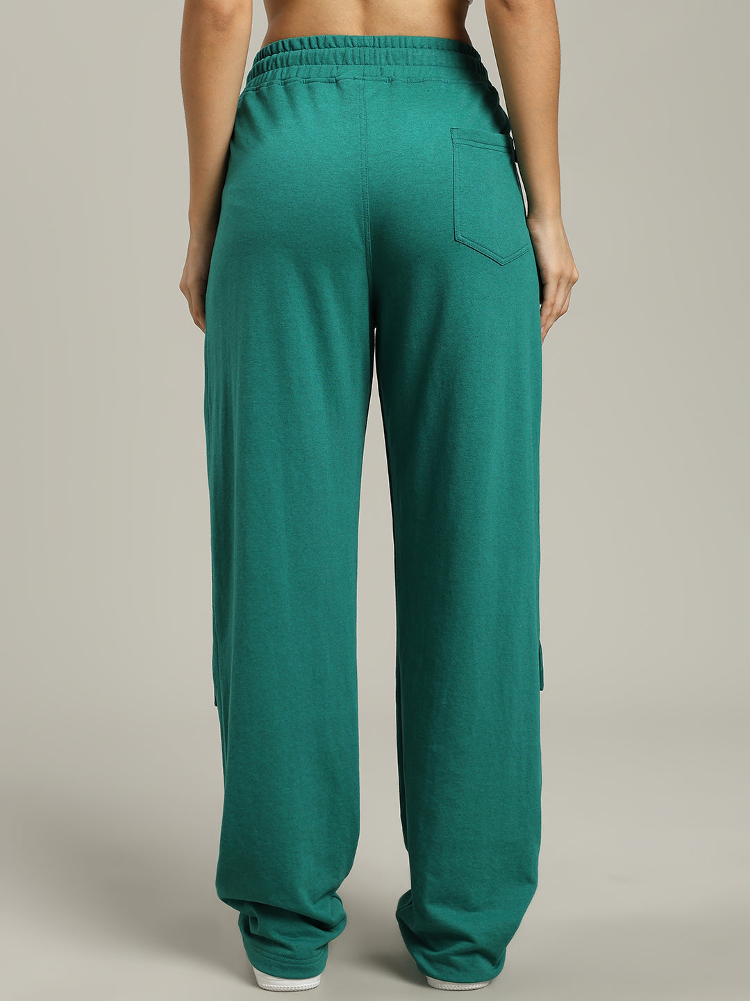 WOMEN'S AWESOME FLAP POCKET BAGGY JOGGER (GREEN)