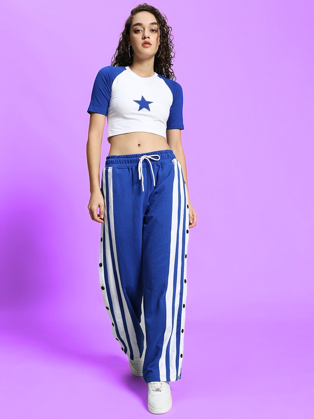 WOMEN'S DANCER JOGGERS (R BLUE-WHITE)